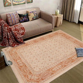 handmade Transitional Kafkaz Beige Copper Hand Knotted RECTANGLE 100% WOOL area rug 9 x 12